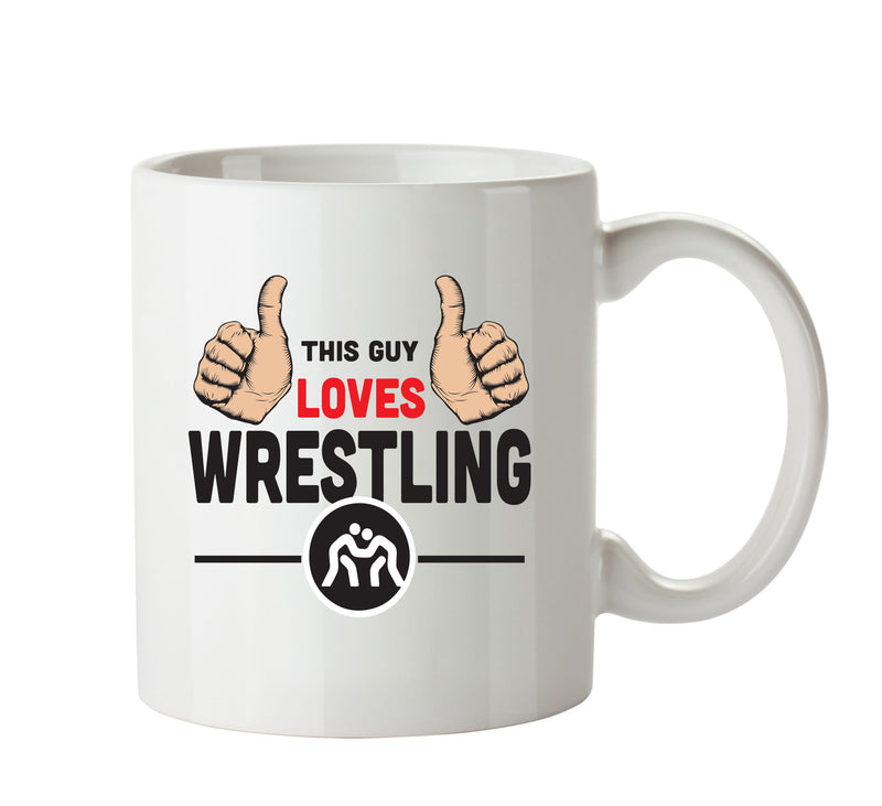 This Guy Loves Westling Personalised ADULT OFFICE MUG