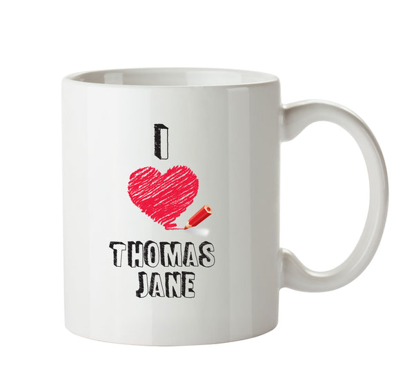 I Love Thomas Jane Celebrity Mug Office Mug – printed mug product image 1