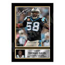 Thomas Davis 2 Limited Edition Football Signed Print - American Footballer