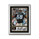 Thomas Davis 2 Limited Edition Football Signed Print - American Footballer