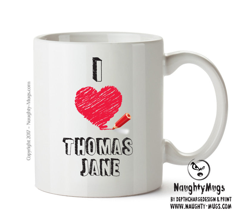 I Love Thomas Jane Celebrity Mug Office Mug