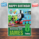 Thomas Tank Engine Son 2 THEME INSPIRED Style PERSONALISED Kids Adult FUNNY Birthday Card