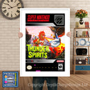 Thunder Spirits Super Nintendo GAME INSPIRED THEME Retro Gaming Poster A4 A3 A2 Or A1