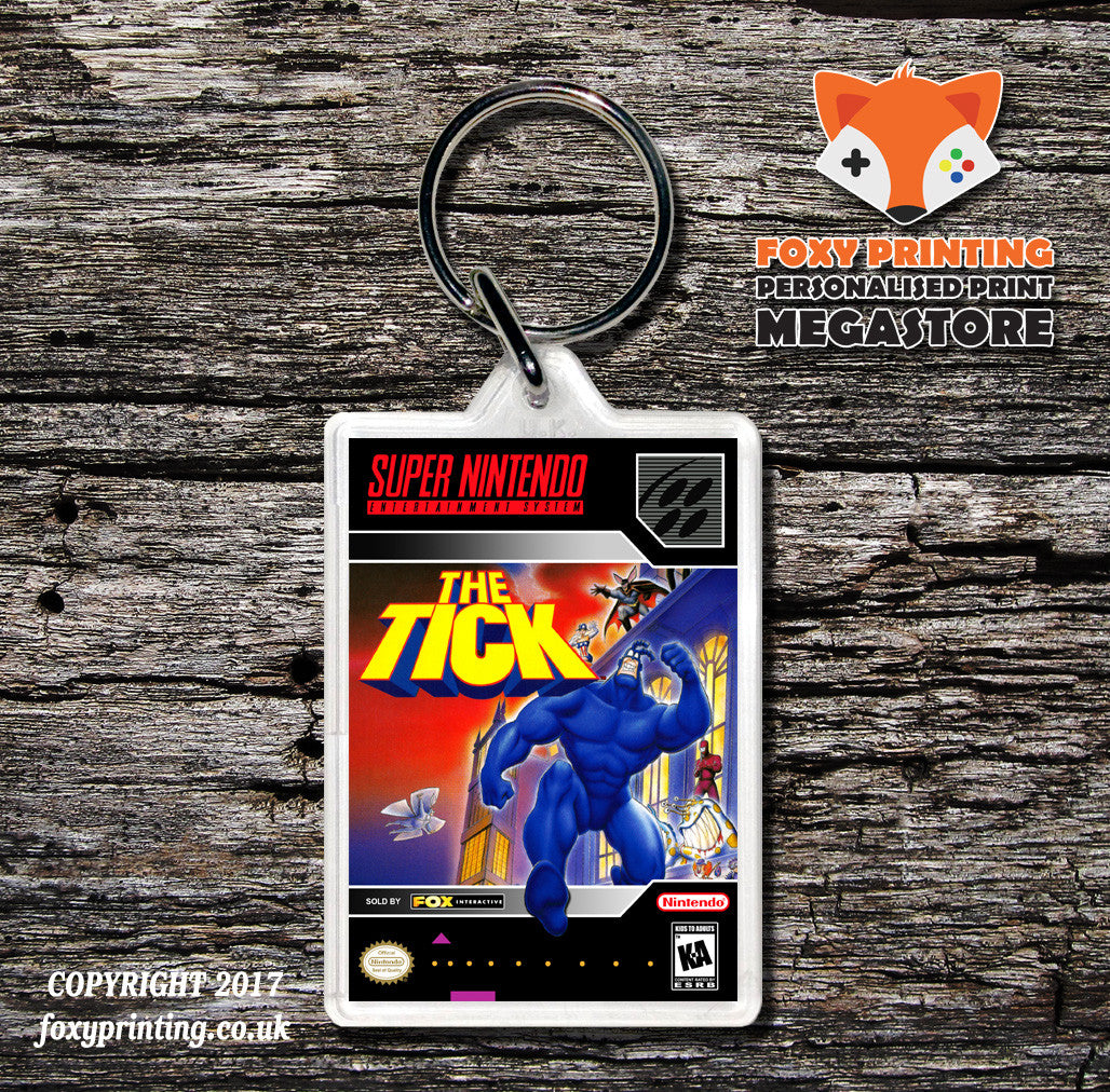 Tick Game Inspired Retro Gaming Keyring