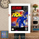 Tick Super Nintendo GAME INSPIRED THEME Retro Gaming Poster A4 A3 A2 Or A1
