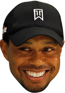 Tiger Woods GOLF 2018 Celebrity Face Mask Fancy Dress Cardboard Costume Mask