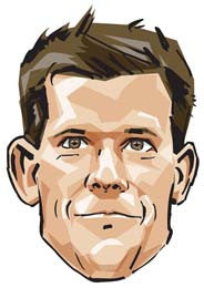 Tim Henman Cartoon TENNIS Celebrity Face Mask Fancy Dress Cardboard Costume Mask