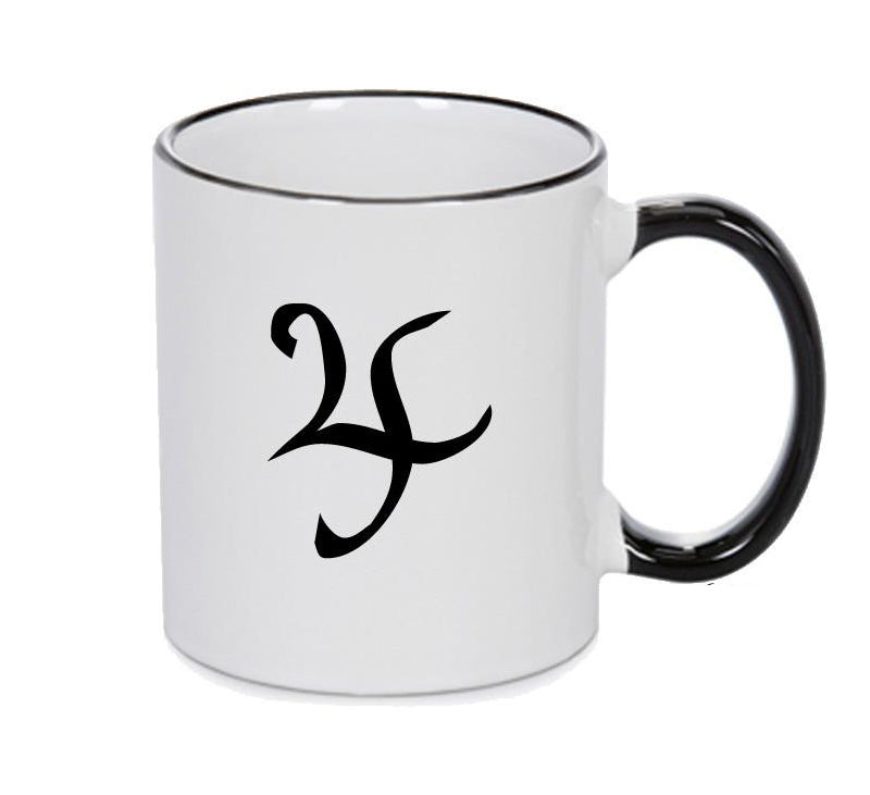 Tin Black Handle Alchemy Mug GOTHIC GOTH HORROR STARS HORROSCOPE BLACK MAGIC MUG