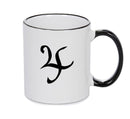 Tin Black Handle Alchemy Mug GOTHIC GOTH HORROR STARS HORROSCOPE BLACK MAGIC MUG