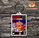 Tin Star Game Inspired Retro Gaming Keyring