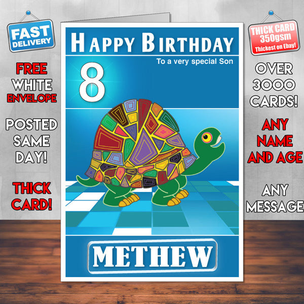Tinga Tinga Tales 3 Style Theme Personalised Kidshows Birthday Card (SA)