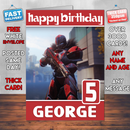 Personalised Titan Destiny 2 Inspired Style Game Kids Inspired Birthday Card (SA)