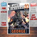 Personalised Titanfall Inspired Style Game Kids Inspired Birthday Card (SA)