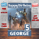 Personalised Titanfall 2 Inspired Style Game Kids Inspired Birthday Card (SA)