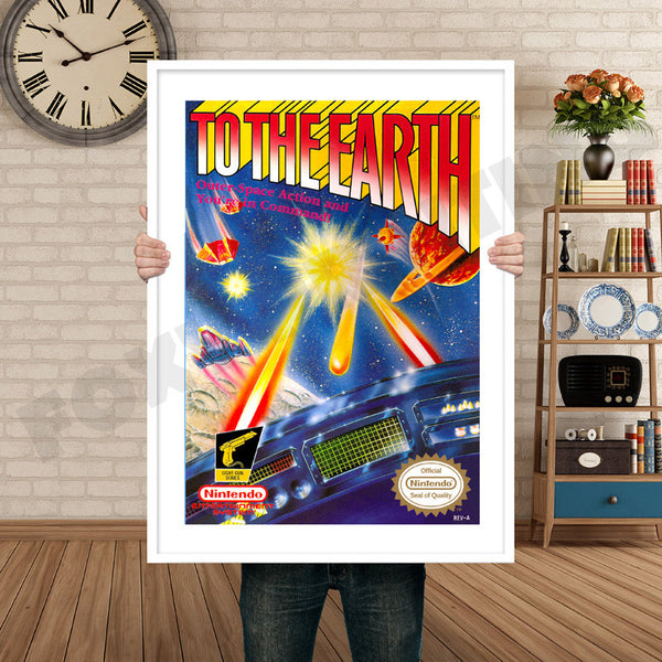 To the Earth Retro Game Inspired Theme Nintendo NES Gaming