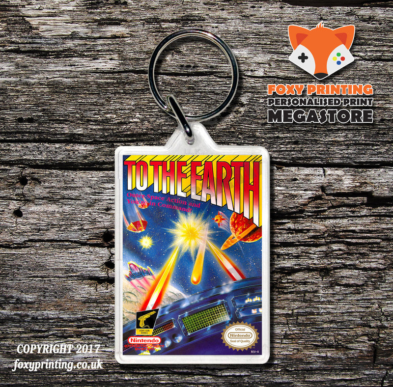 TMNT Tournament Fighters Retro NES Game Cover Art Gaming Keyring