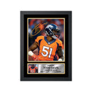 Todd Davis 2 Limited Edition Football Signed Print - American Footballer