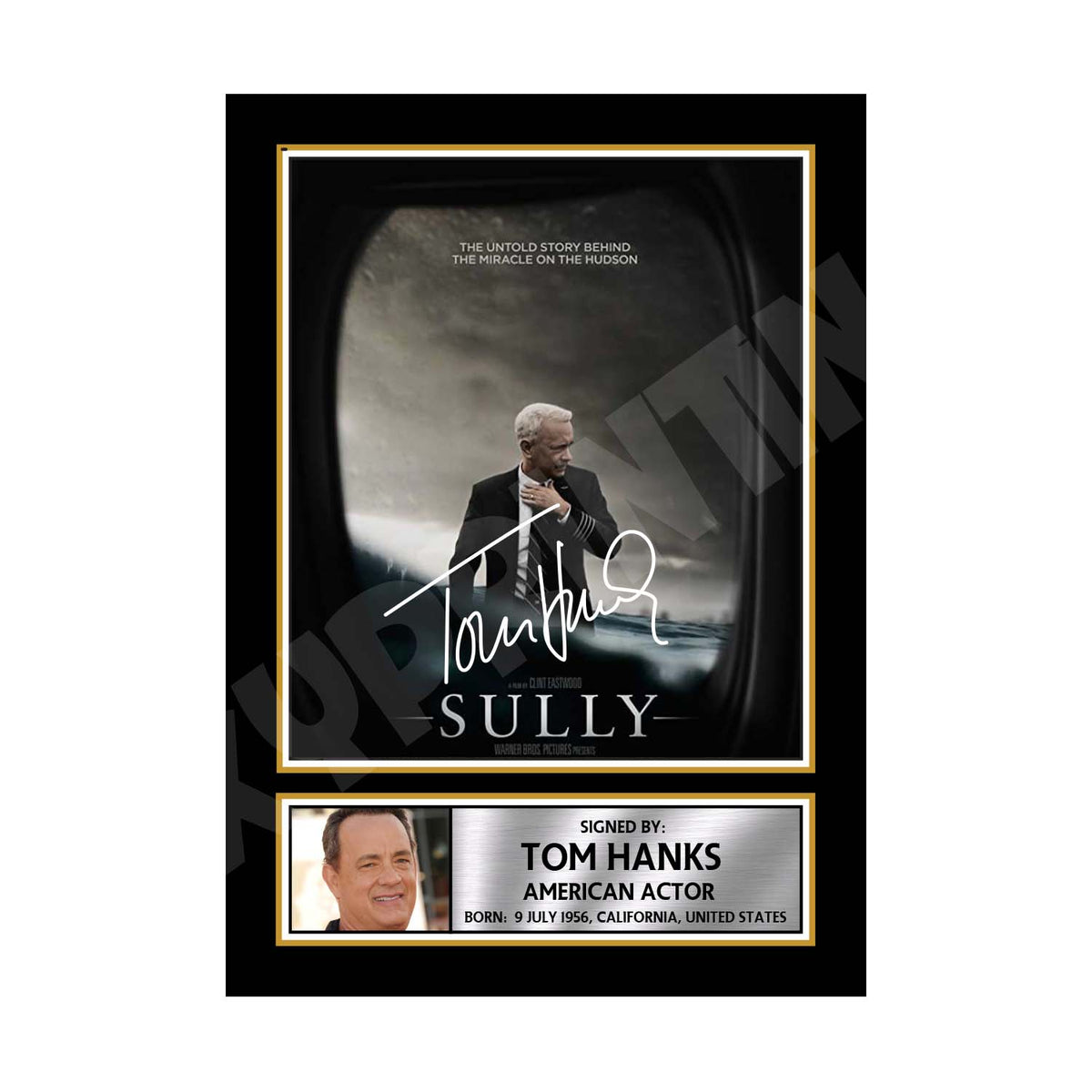 Tom Hanks 2 Movie Printed Signature Print – A1 Print Only