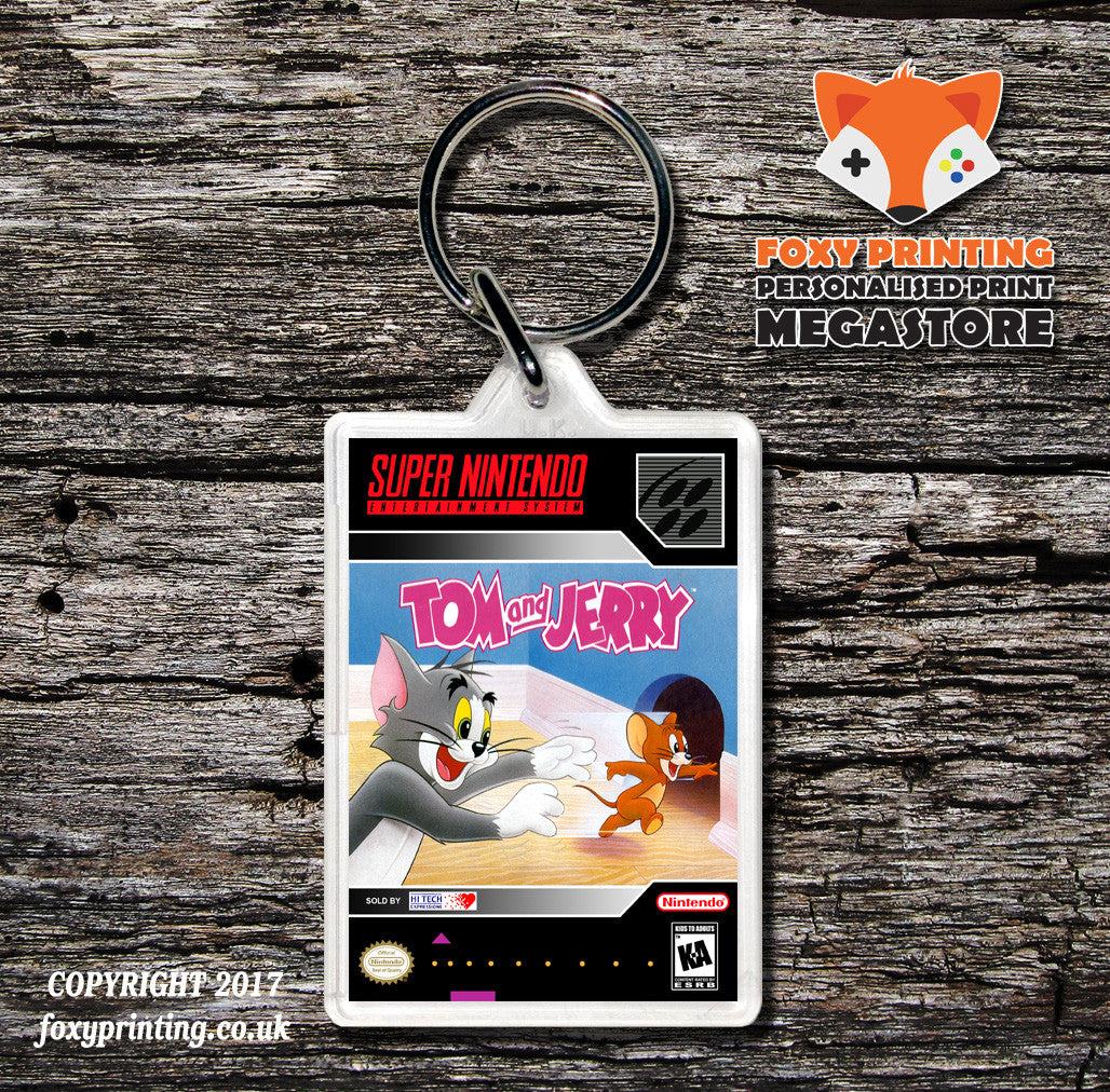 Tom And Jerry Game Inspired Retro Gaming Keyring