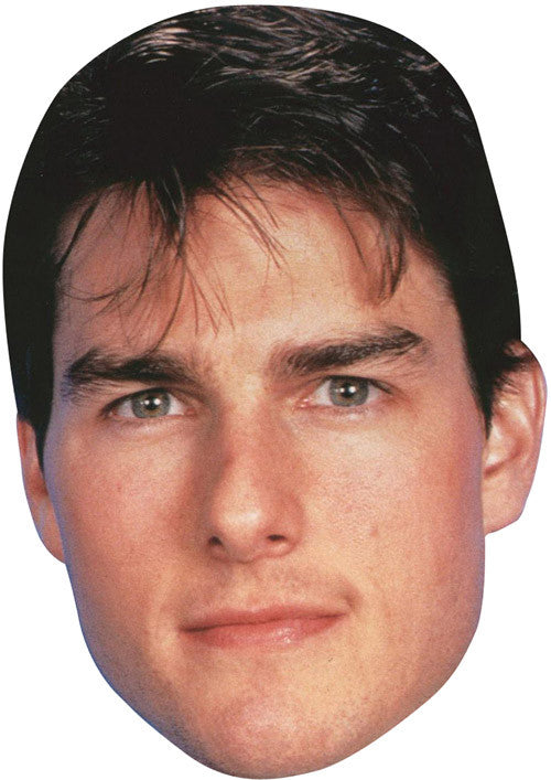 Tom Cruise 80's Celebrity Face Mask Fancy Dress Cardboard Costume Mask