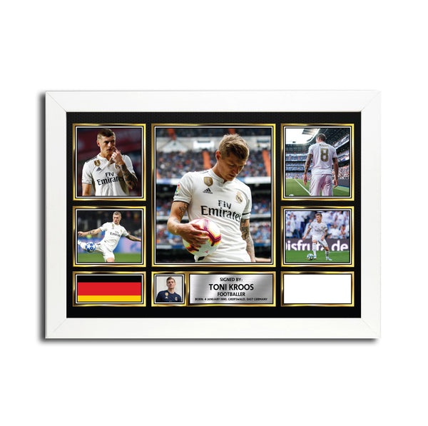 Toni Kroos MC1681 – Black Frame Printed Signature Football Poster