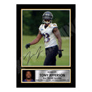 Tony Jefferson 2 Limited Edition Football Signed Print - American Footballer