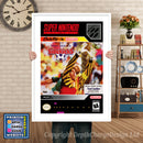 Tony Meolas Sidekicks Soccer Super Nintendo GAME INSPIRED THEME Retro Gaming Poster A4 A3 A2 Or A1