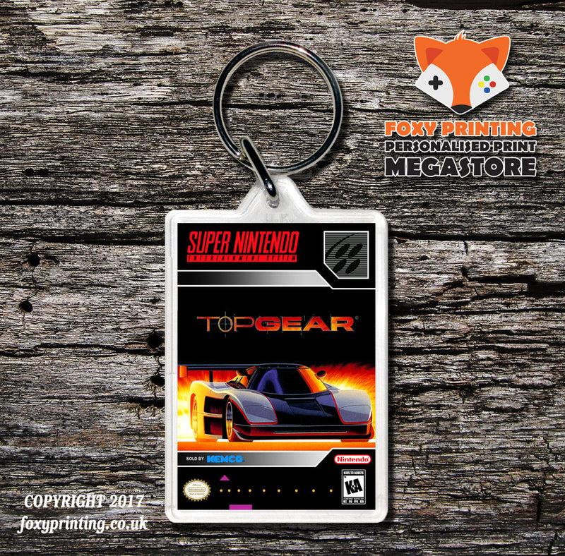 Top Gear Game Inspired Retro Gaming Keyring