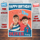 Topsy And Tim 1 Style Theme Personalised Kidshows Birthday Card (SA)