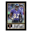 Torrey Smith 1 Limited Edition Football Signed Print - American Footballer
