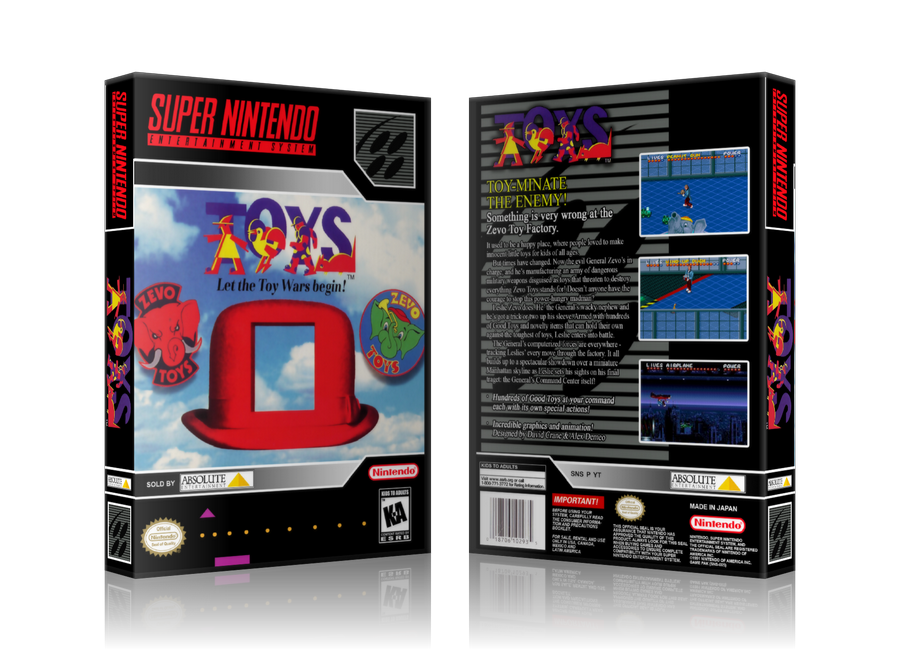 Toys Replacement Nintendo SNES Game Case Or Cover – SNES Replacement Game case product image 1