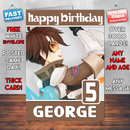 Personalised Tracer Hd Inspired Style Game Kids Inspired Birthday Card (SA)