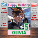 Personalised Tracer Style Inspired Style Game Kids Inspired Birthday Card (SA)