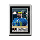 Trai Turner 2 Limited Edition Football Signed Print - American Footballer