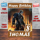 Transformers The Last Knight Bumblebee Theme Style Personalised Kids Inspired Movie Birthday Card (SA)