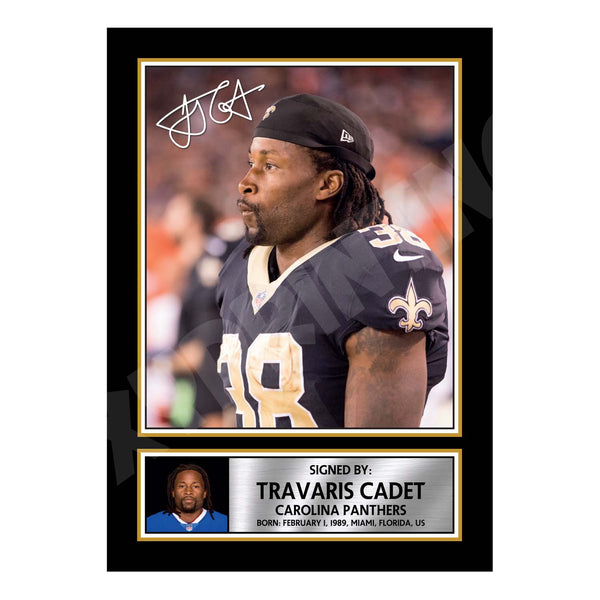 Travaris Cadet 1 American Football Printed Signature Print