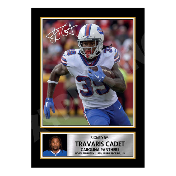 Travaris Cadet 2 American Football Printed Signature Print