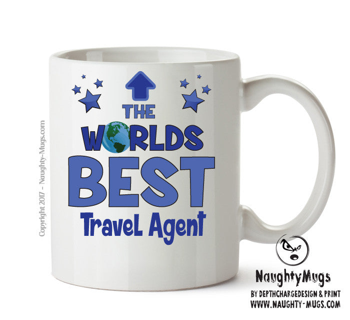 Worlds Best Travel Agent Mug - Novelty Funny Mug