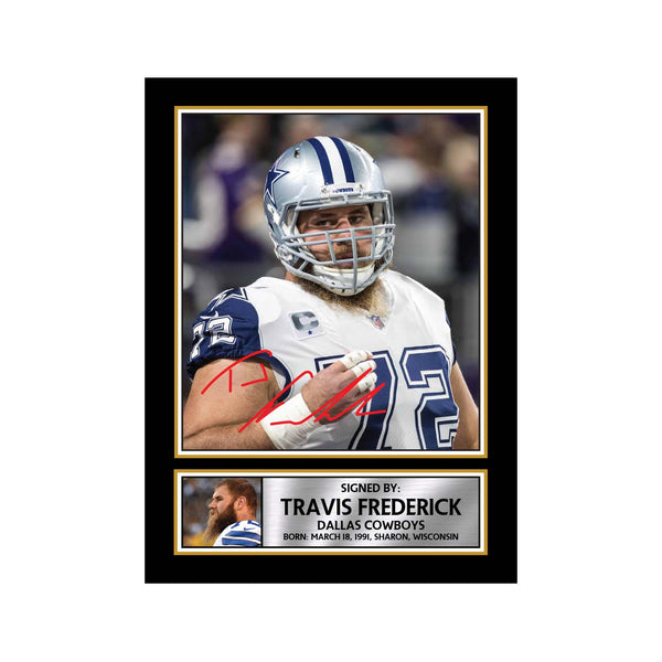 Travis Frederick 2 American Football Printed Signature Print