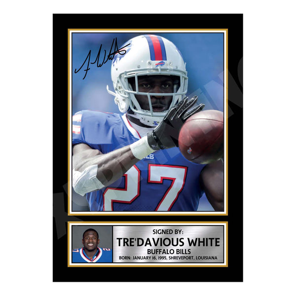 Tre'Davious White 1 American Football Printed Signature Print