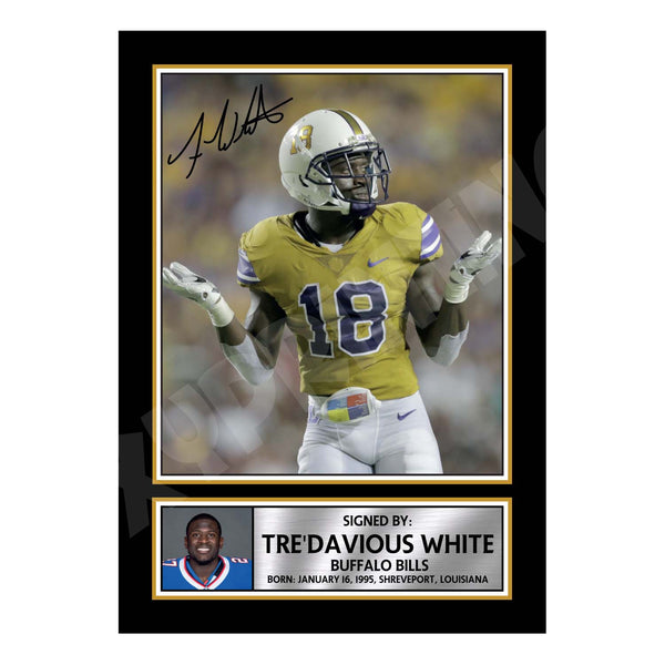 Tre'Davious White 2 American Football Printed Signature Print
