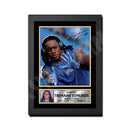 Tremaine Edmunds 1 Limited Edition Football Signed Print - American Footballer