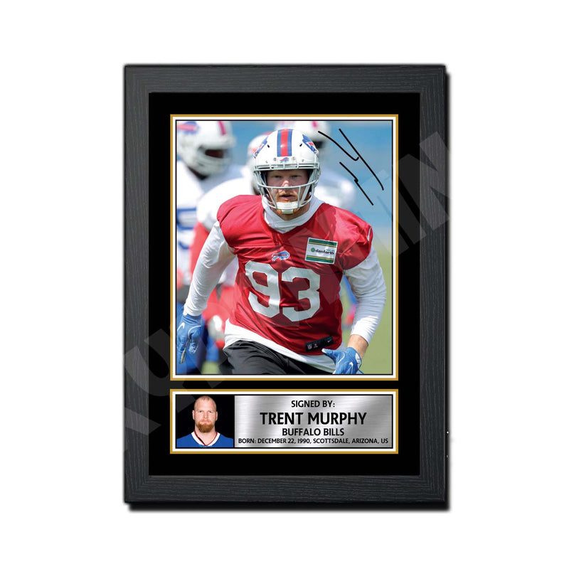 Trent Murphy 1 Limited Edition Football Signed Print - American Footballer