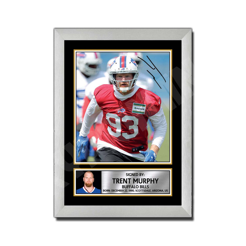Trent Murphy 1 Limited Edition Football Signed Print - American Footballer