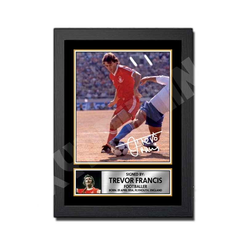 Trevor Francis - 1 Limited Edition Football Player Signed Print - Football