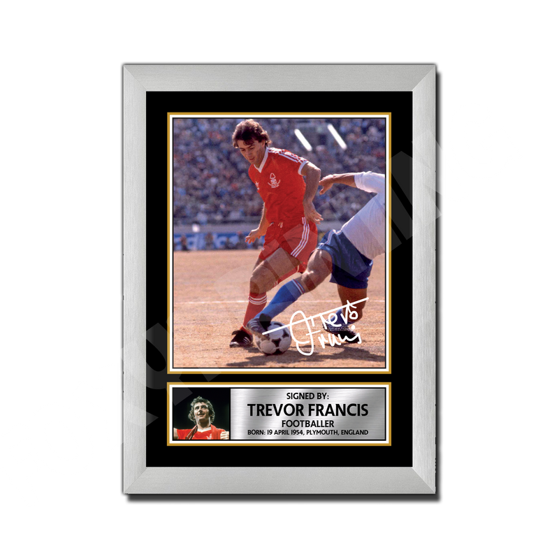 Trevor Francis - 1 Limited Edition Football Player Signed Print - Football