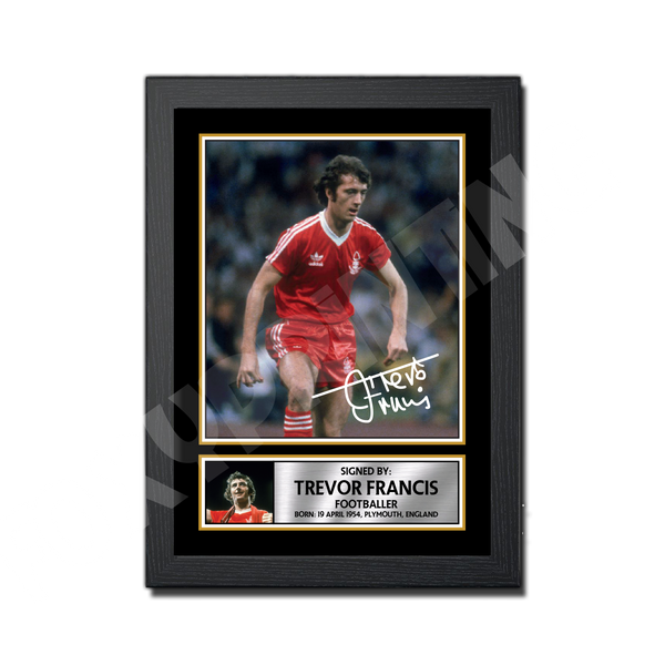 Trevor Francis 2 – 1 Football Player Printed Signature Print