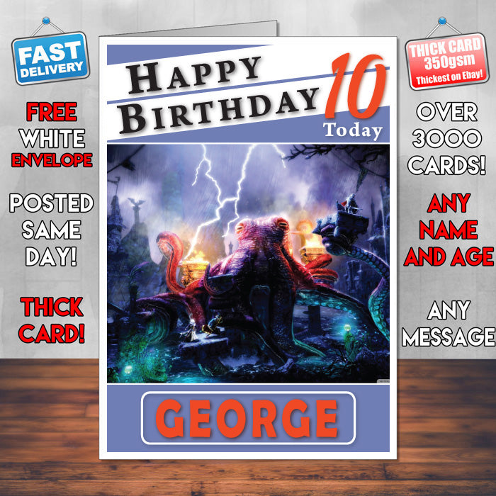 Personalised Trine 2 Directors Cut Inspired Style Game Kids Inspired Birthday Card (SA)