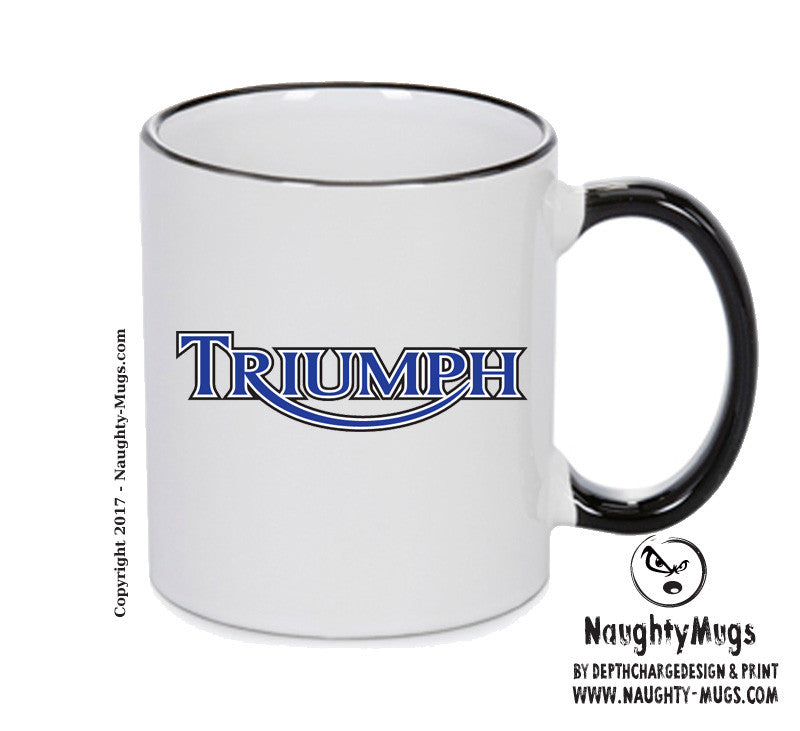 Triumph blue Personalised Printed Mug