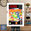 Troddlers Super Nintendo GAME INSPIRED THEME Retro Gaming Poster A4 A3 A2 Or A1